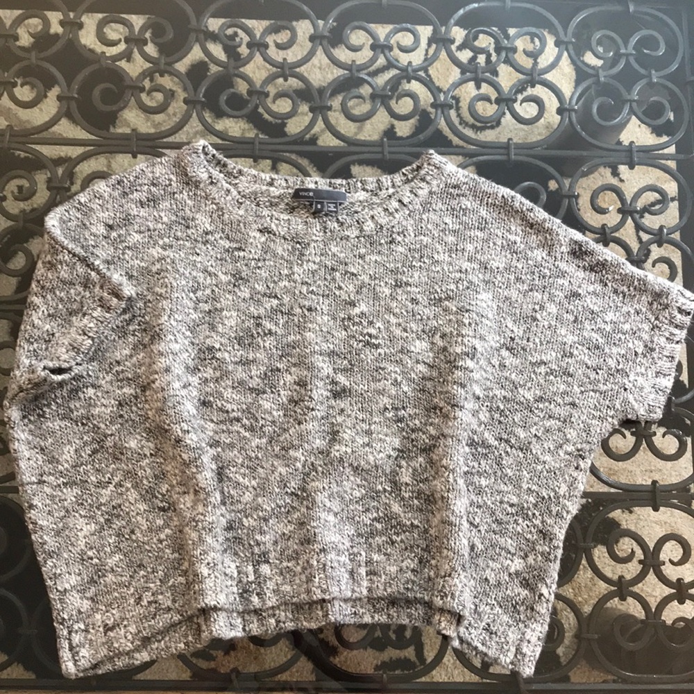 Vince Boxy Cropped Sweater